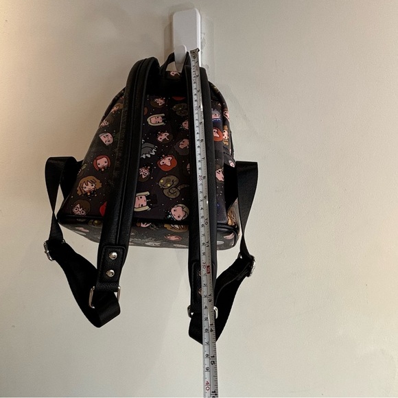 LOUNGEFLY Mini Backpack Harry Potter All Characters Adjustable Straps Zipper - Picture 14 of 15